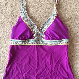 Athleta tankini swimsuit size large 38B 36C